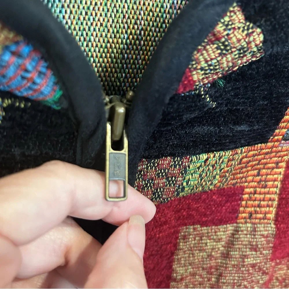 Vintage Tapestry Jacket Patchwork‎ Tradition Country Collection Art To Wear XL - Picture 5 of 7